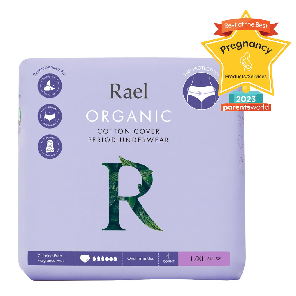  Rael Disposable Underwear for Women, Organic Cotton