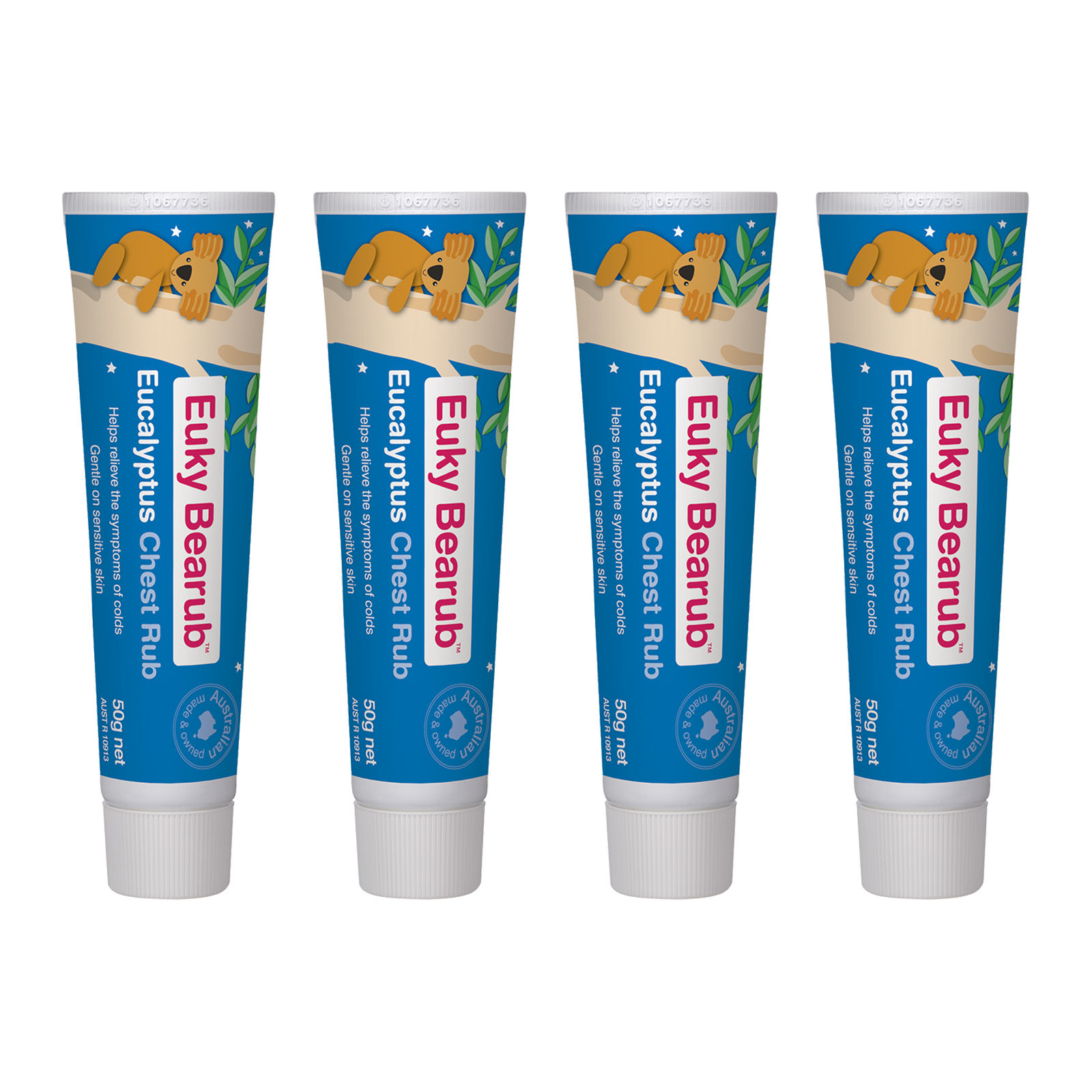 Buy Euky Bear Bearub Eucalyptus Chest Rub 50g (4 Pack) ShopCorlison